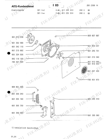 Взрыв-схема плиты (духовки) Aeg 321V-D GB - Схема узла Section8